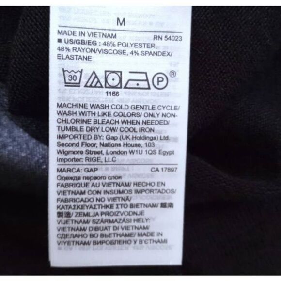 GAP BLACK TANK TUNIC SZ.M EUC - Picture 5 of 5